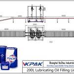 Linea di riempimento automatico dell'olio lubrificante 200L