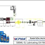 Linha de enchimento automática de óleo lubrificante 500ML-5L