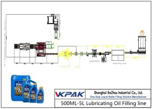 Ligne de remplissage d'huile de lubrification automatique 500ML-5L