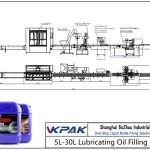 Ligne de remplissage d'huile de lubrification automatique 5L-30L